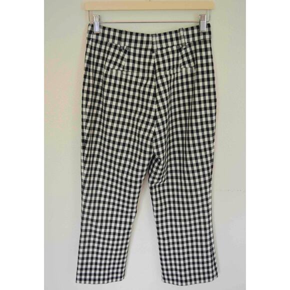 Derek Lam 10 Crosby Gingham Kick Flare Pants Women’s Size 4 - Picture 5 of 8